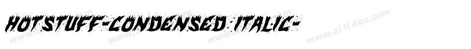 HotStuff-Condensed Italic字体转换